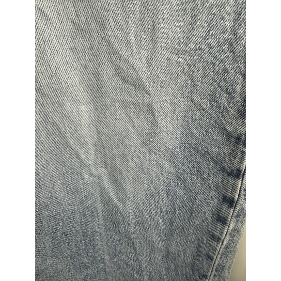 Reformation Wilder High Rise Wide Leg Cropped Jeans Raw Hem Rigid Denim Size 28 - Picture 9 of 14